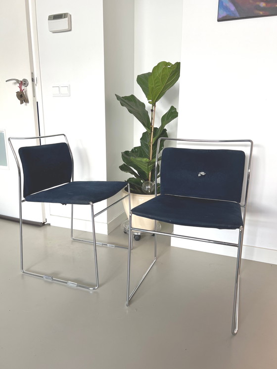 Image 1 of 6x Cassina Kazuhide Takahama Esszimmerstühle Aufarbeitung