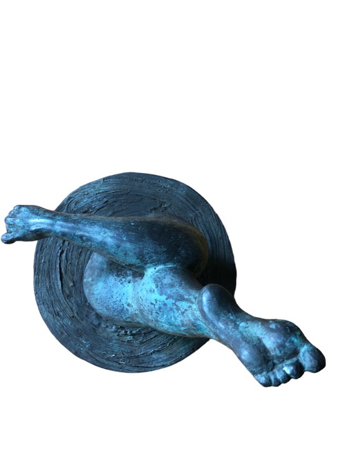 Anja Vosdingh Bessem Bronze-Teichskulptur "Splash"