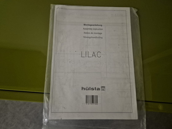 Image 1 of 2X Hulsta Lilac - Oberschrank - Grün - Hochglanz - Design