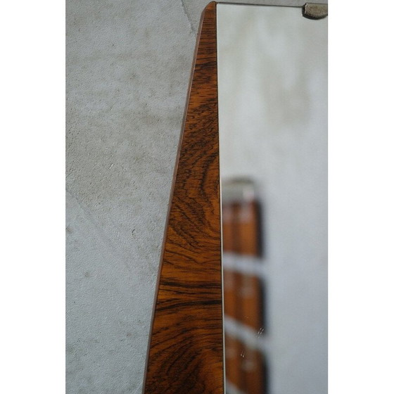 Image 1 of Mid Century Rosewood Wandspiegel, 1960er Jahre