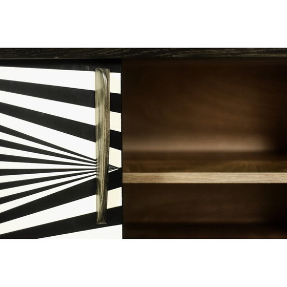 Image 1 of Skandinavisches Sideboard aus Birke mit Op-Art-Muster, 1960