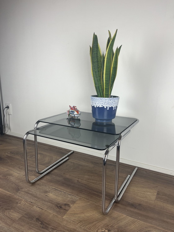 Image 1 of 2x Vintage Space age Nesting Tisch