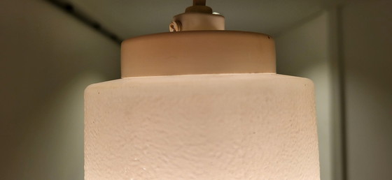 Image 1 of Art Deco Milchglas Pendelleuchte