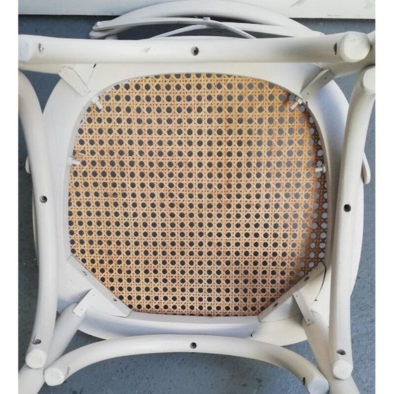 Image 1 of Vintage Stuhl Ton 150 aus Buchenholz und Rattan