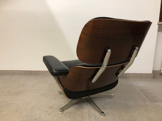 Image 1 of 1970er Icf Lounge Chair mit Ottomane - Modell 670 & 671 - Charles & Ray Eames