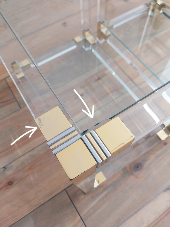 Image 1 of Vintage-Konsole + 2 Beistelltische aus Lucit