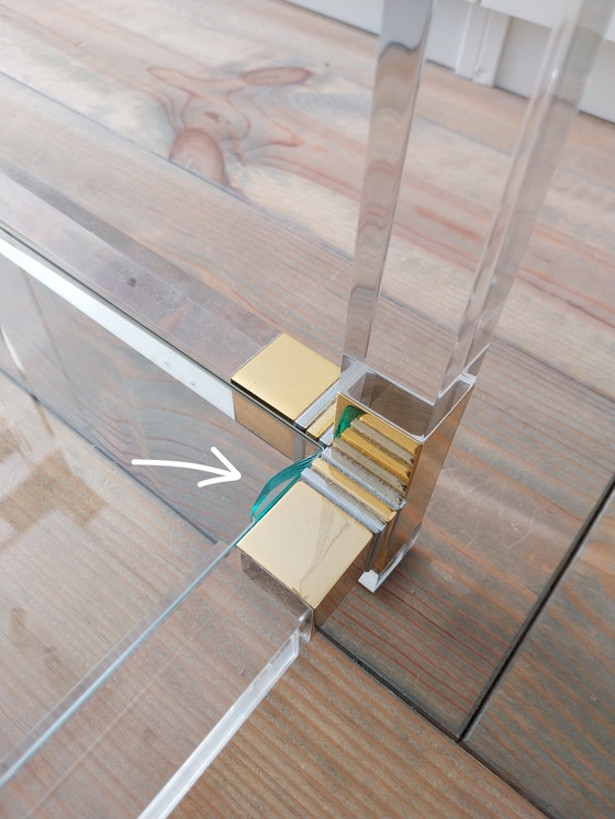 Image 1 of Vintage-Konsole + 2 Beistelltische aus Lucit