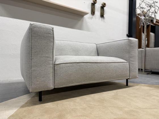 Image 1 of Gelderland 6400 Sofa 2 Sitzer Hallingdal Stoff Grau 160