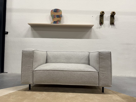 Image 1 of Gelderland 6400 Sofa 2 Sitzer Hallingdal Stoff Grau 160