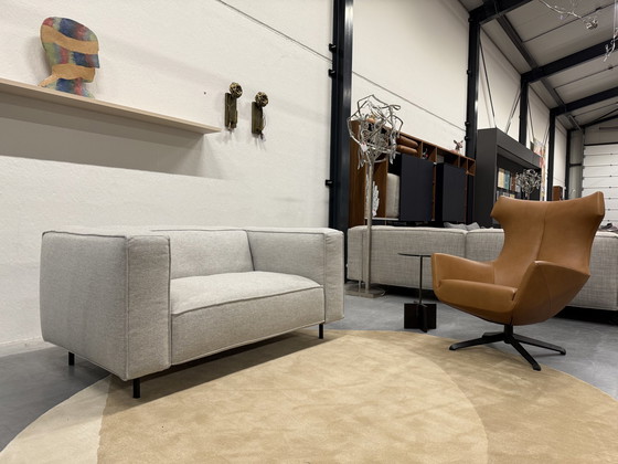 Image 1 of Gelderland 6400 Sofa 2 Sitzer Hallingdal Stoff Grau 160