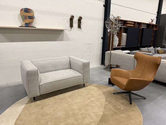 Image 1 of Gelderland 6400 Sofa 2 Sitzer Hallingdal Stoff Grau 160