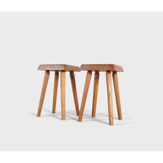 Image 1 of Paar Vintage-Hocker von Chapo, 1969