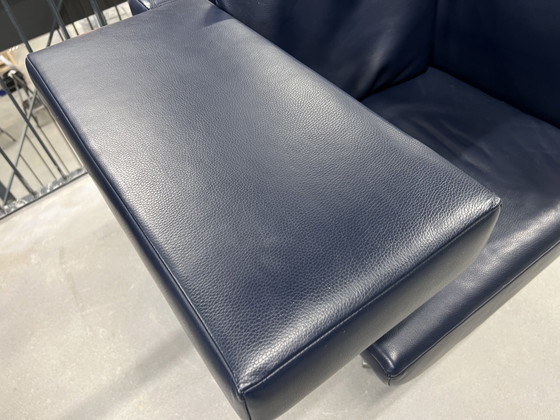 Image 1 of Jori Chillap Drehsessel aus blauem Leder