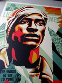 Shepard Fairey ( Obey ) - Ich bin ein Mann - handsigniert