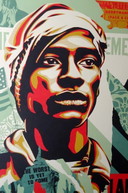 Shepard Fairey ( Obey ) - Ich bin ein Mann - handsigniert