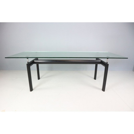 Image 1 of Vintage LC6 Glas-Esstisch für Cassina, Italien 1970