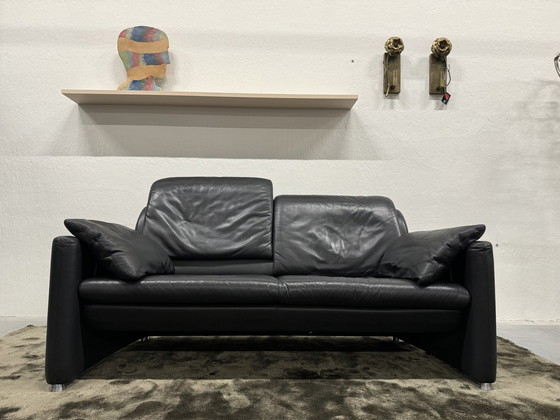 Image 1 of Leolux Fidamigo 2,5-Sitzer Sofa Schwarzes Leder