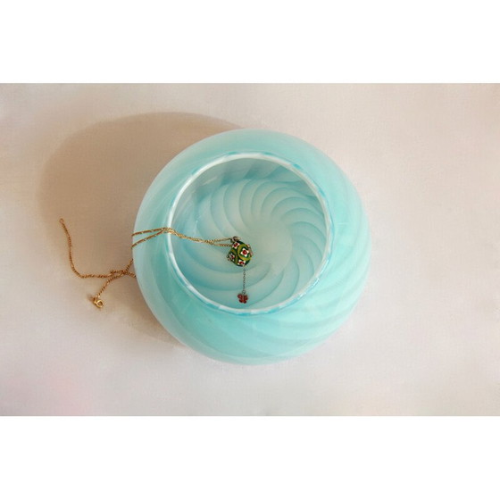 Image 1 of Vintage Mello Swirl Muranoglas Auffangschale, Italien 1970er