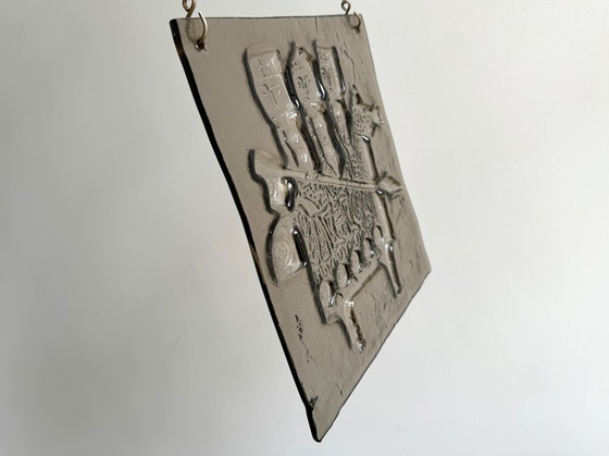 Image 1 of 1X Erik Höglund für Kosta Bosa Glasrelief Fensteraufhänger / Wanddekoration