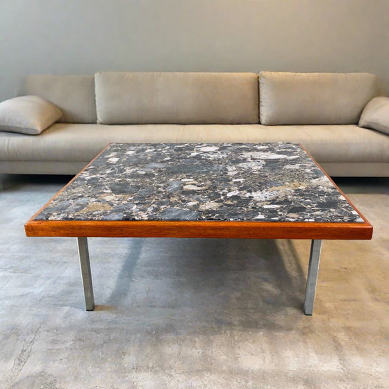 Image 1 of Mid Century Terrazzo Marmor Couchtisch 1970