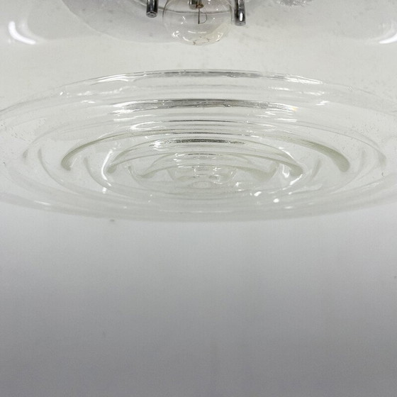 Image 1 of Hängeleuchte aus Muranoglas und Chrom von Mazzega, Italien 1960er Jahre