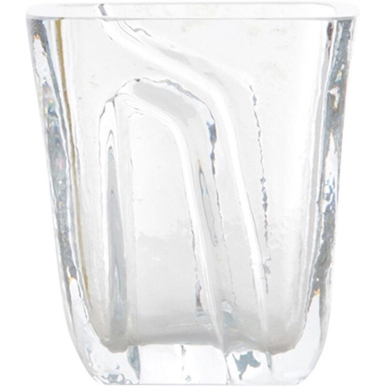 Image 1 of Kleine skandinavische Vintage-Vase aus Glas