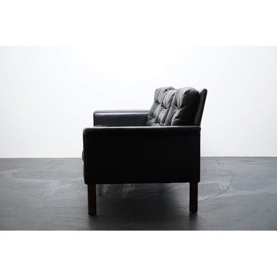 Image 1 of Vintage "Cube" 3-Sitzer Ledersofa für Kill International, Deutschland 1969