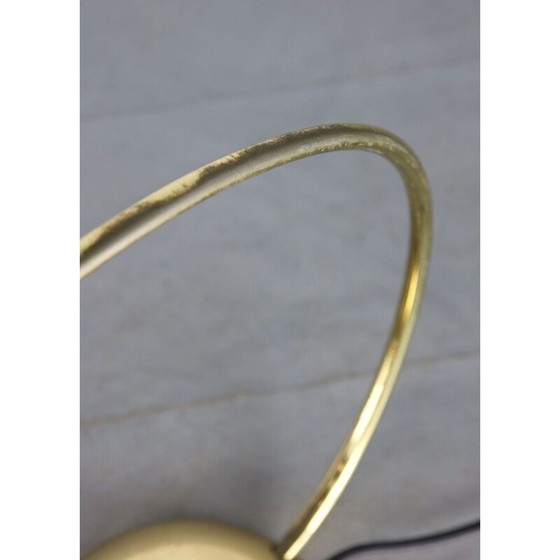 Image 1 of Goldfarbene Bogen-Tischlampe von Meblo, 1980