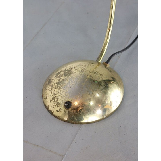Image 1 of Goldfarbene Bogen-Tischlampe von Meblo, 1980
