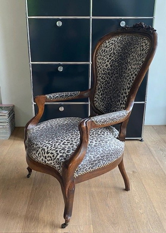 Image 1 of Antiker Schloss-Thronsessel Barock Original Ca.19. Jahrhundert