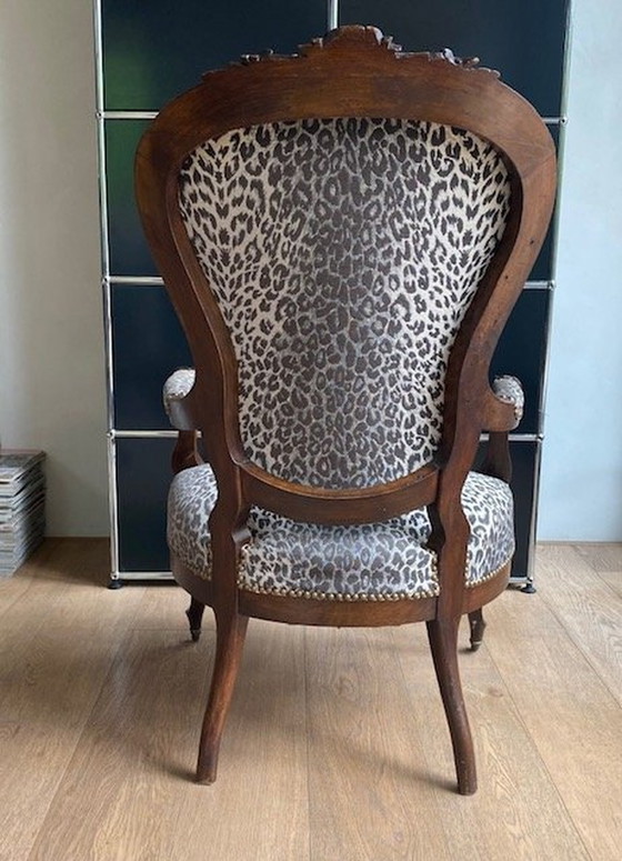 Image 1 of Antiker Schloss-Thronsessel Barock Original Ca.19. Jahrhundert