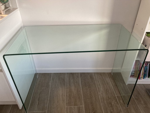 Kave Home Burano Glas-Schreibtisch