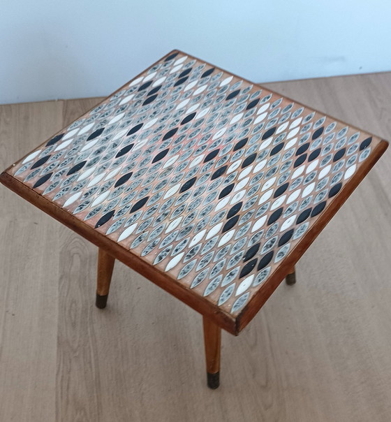 Image 1 of Fifties Mosaik Beistelltisch