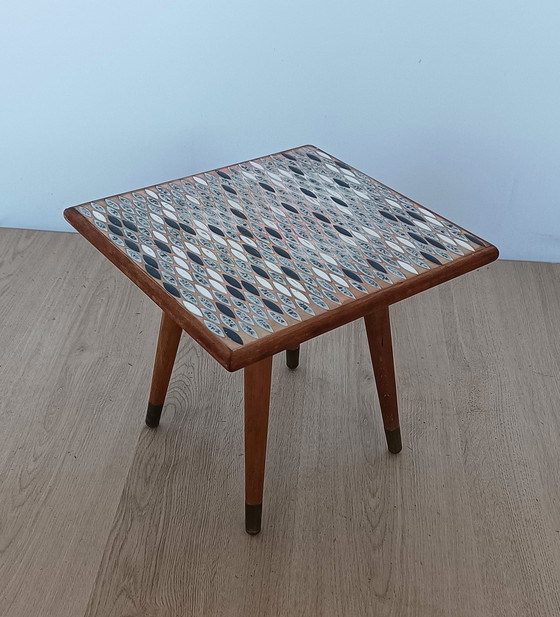 Image 1 of Fifties Mosaik Beistelltisch