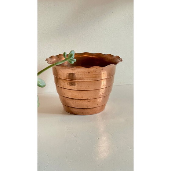 Image 1 of Kupfer-Pflanzgefäß "Mur de Barrez", 1960