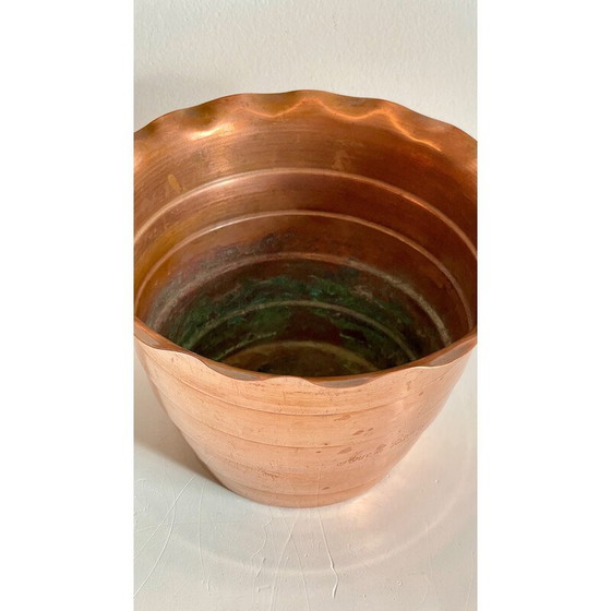 Image 1 of Kupfer-Pflanzgefäß "Mur de Barrez", 1960