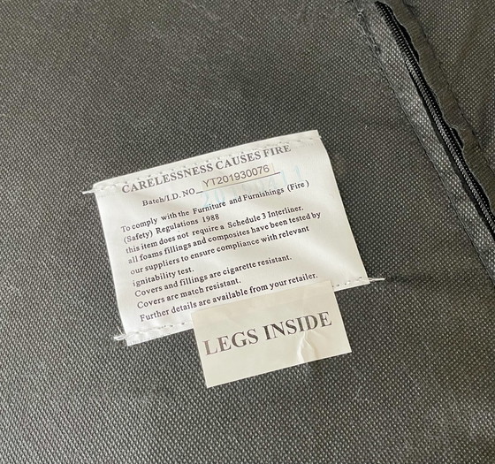 Image 1 of Zeitgenössischer dunkelgrauer Sandringham-Sessel