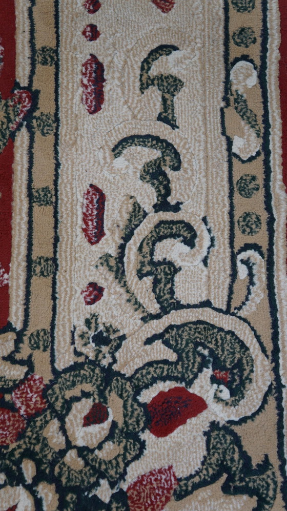 Image 1 of Orientteppich mit rot/beige und grün, 267 x 180 cm