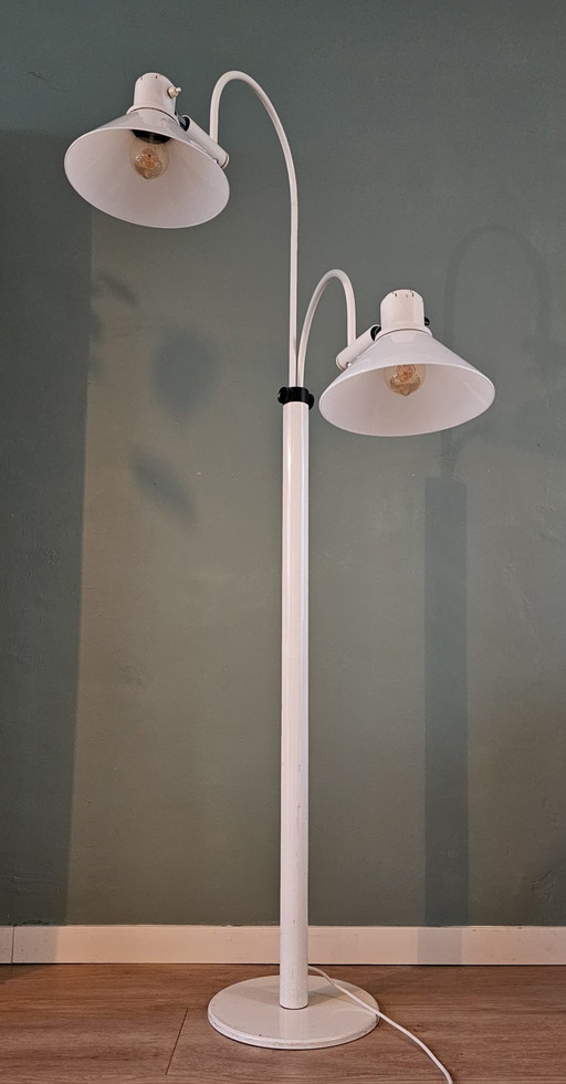 Mid-Century Space-Age Doppelbogenlampe