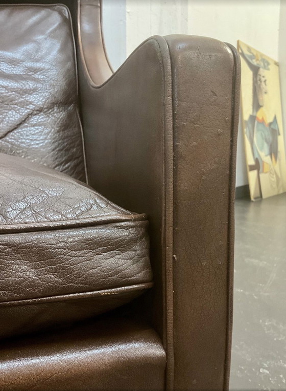 Image 1 of Borge Mogensen  Modell 2204 Leder Ohren-Sessel