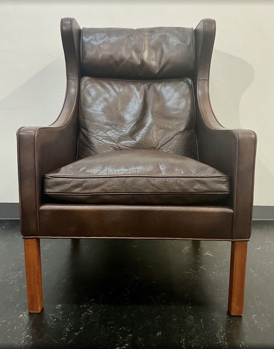 Image 1 of Borge Mogensen  Modell 2204 Leder Ohren-Sessel