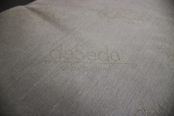 Image 1 of Prächtige Dreisitzer Couch De Sede Daunen Echtleder Schwarz Sofa