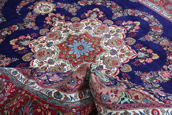 Image 1 of Original Handgeknüpfter Perserteppich Tabriz 30 Raj Fein 390 X 303 Cm Top Zustand