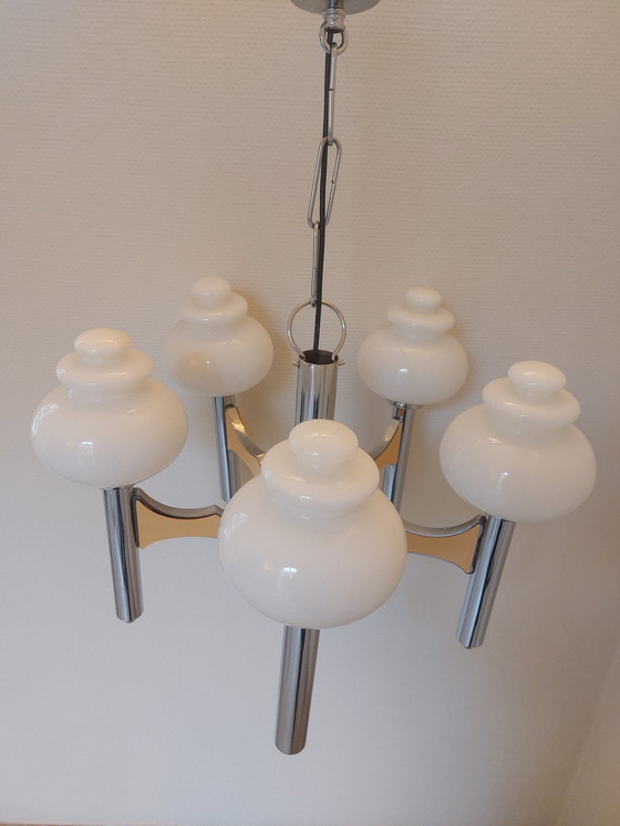 Image 1 of Mid Century Gaetano Sciolari Deckenleuchte