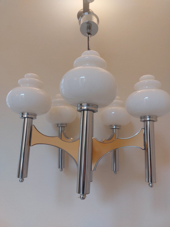 Image 1 of Mid Century Gaetano Sciolari Deckenleuchte