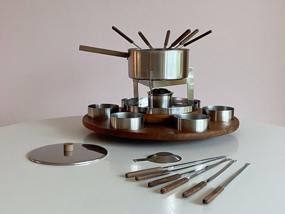 Image 1 of Großes Stelton Fondue Set Peter Holmblad Denmark