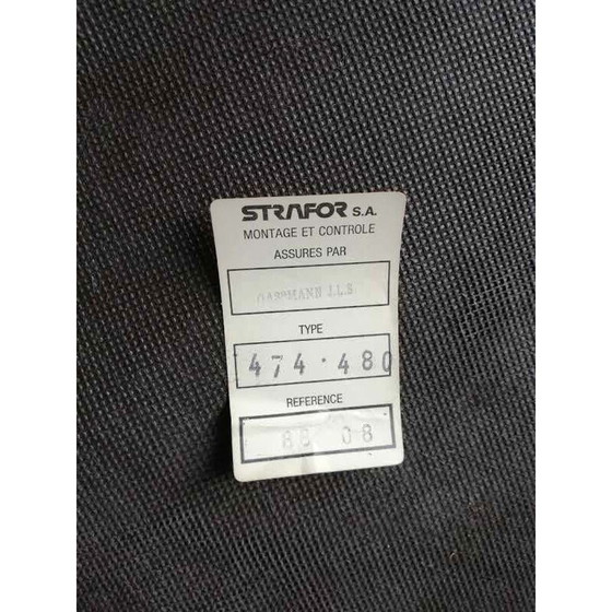 Image 1 of 3 Sessel aus Strafor-Wolle und Holz im Vintage-Stil