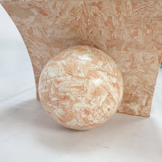 Image 1 of Vintage Couchtisch aus Stein und Glas von Magnussen Ponte, 1980