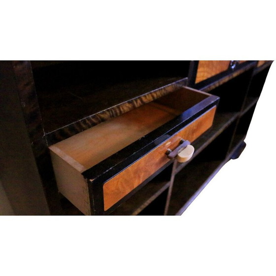 Image 1 of Vintage Art Deco Bücherregal aus Buchenholz, 1930