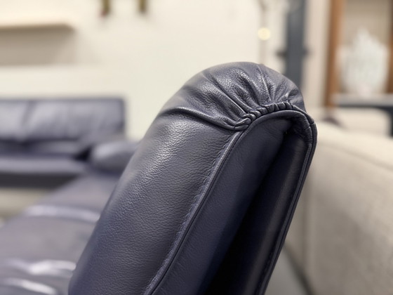 Image 1 of Leolux Bora Beta Sofa 2-Sitzer Blau Leder 147